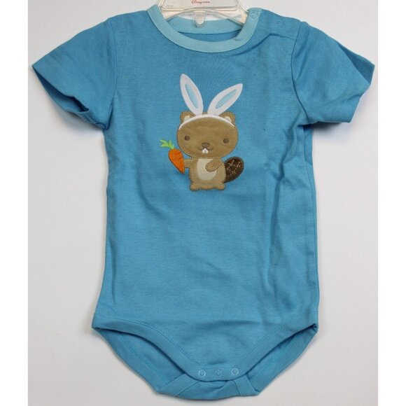 NEW 2014 Gymboree Baby Beaver 0-3M Boys 3-pc Set Bodysuits Pants Easter Bunny - Picture 5 of 13